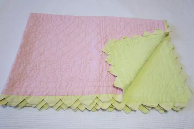 Vintage Hand Quilted BABY QUILT