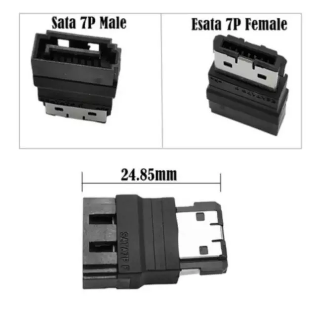 SATA 7Pin Male to ESATA 7Pin Female Extender Extension Hard Disk AdaptSP