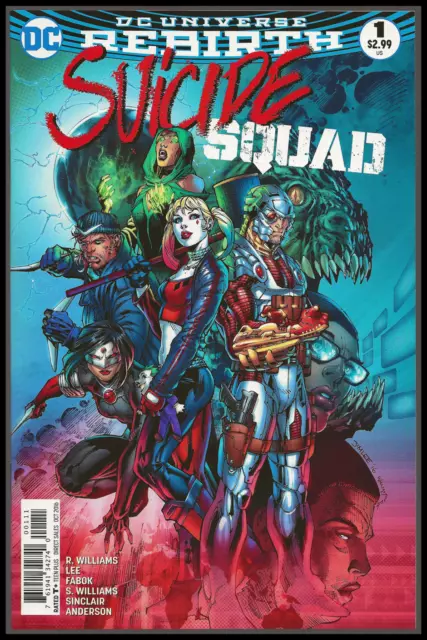 Suicide Squad #1-A (2016) Jim Lee Cvr Harley Quinn James Gunn Dc Rebirth Nm- 3