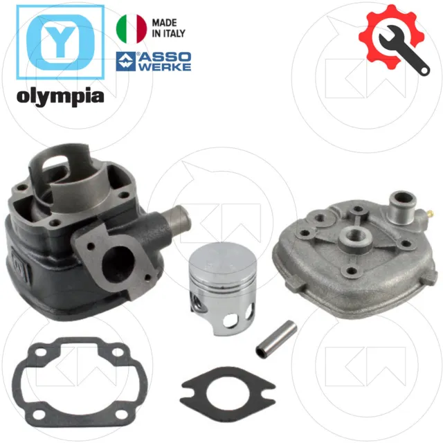 Kit Gruppo Termico Olympia Ø47 Pistone Asso Werke Aprilia Sr 50 Stealth 2T 1999