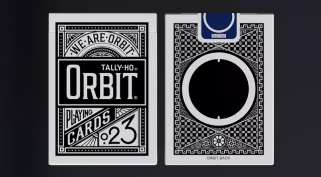 Orbit Tally Ho Circle Back (Black) Playing Cards Cardtopia Deck Release SEALED