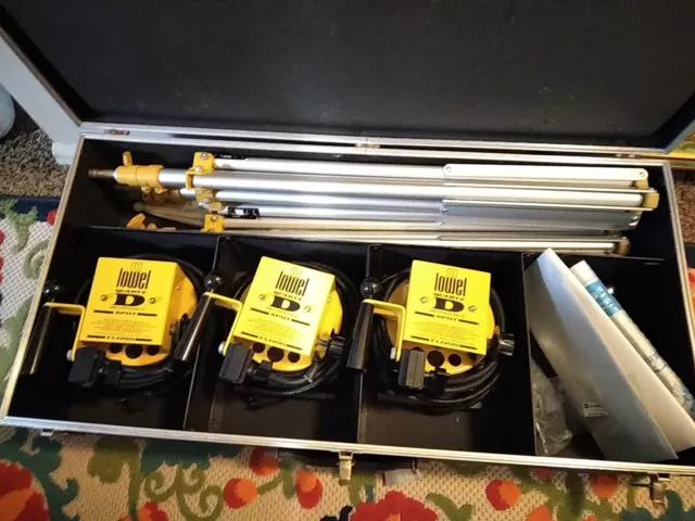 Kit de luz de cuarzo d de colección lowel y accesorios ENFOQUE DIRECTO E INUNDACIÓN PUNTO DE INCLINACIÓN