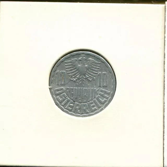 10 GROSCHEN 1967 AUSTRIA Coin #AV031C 2