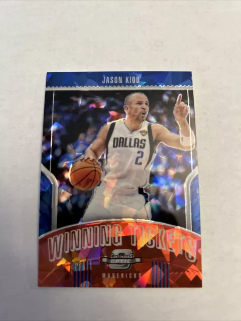 2018 Contenders Optic Winning Tickets Jason Kidd #16 Cracked Ice Prizm