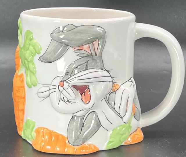 Looney Tunes Bugs Bunny 3D Mug Coffee Cup Warner Bros Gibson 16 Oz Vintage 1998