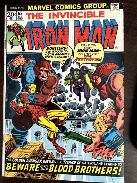 Invincible Iron Man #55 1973 First Appearance of Thanos Drax Key Issue Marvel