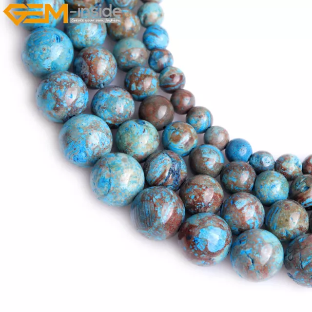 Natural Agate Assorted Gemstone Round Spacer Loose Beads For Jewelry Making 15''