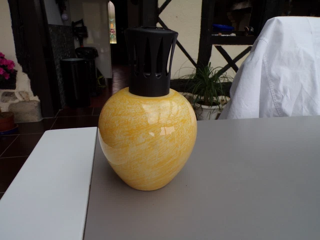 Lampe Berger Violette/Dorée - Faïencerie Saint Clément - Diffuseur De Parfum D'Ambiance