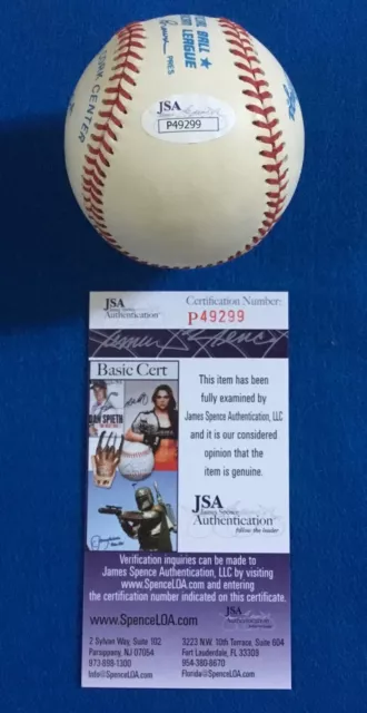 JSA COA Brewers PAUL MOLITOR Signed Official Bobby Brown BASEBALL 3000 Hit Club 3