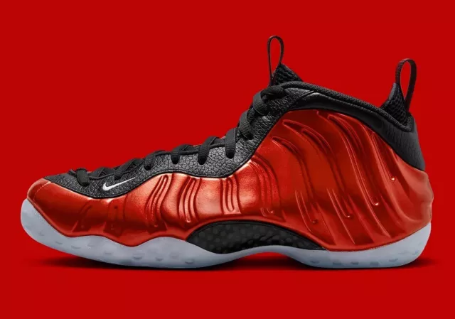 Nike Air Foamposite 1 Metallic Red Black Shoes Sneakers Mens Size US 9.5 NEW ✅ 2