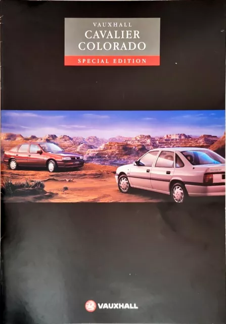 Vauxhall Cavalier Colorado Special Edition Brochure 1993 V10283