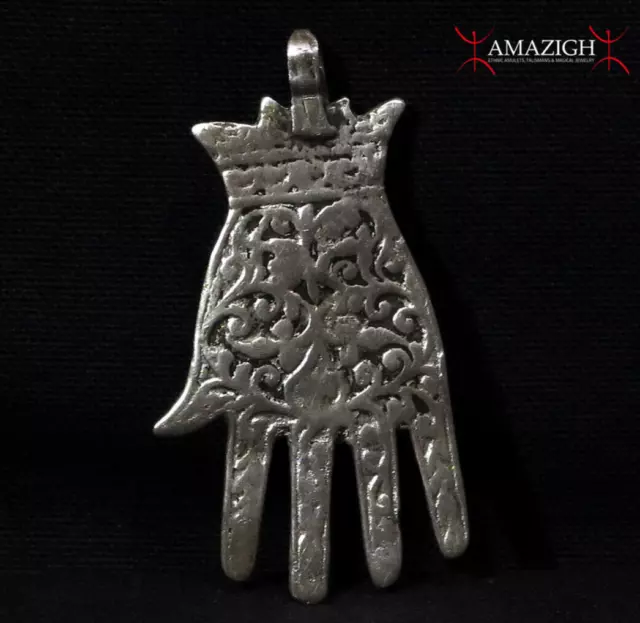 Antique Hand of Fatima - KHAMSA - HAMESH - Berber - Meknes, Morocco