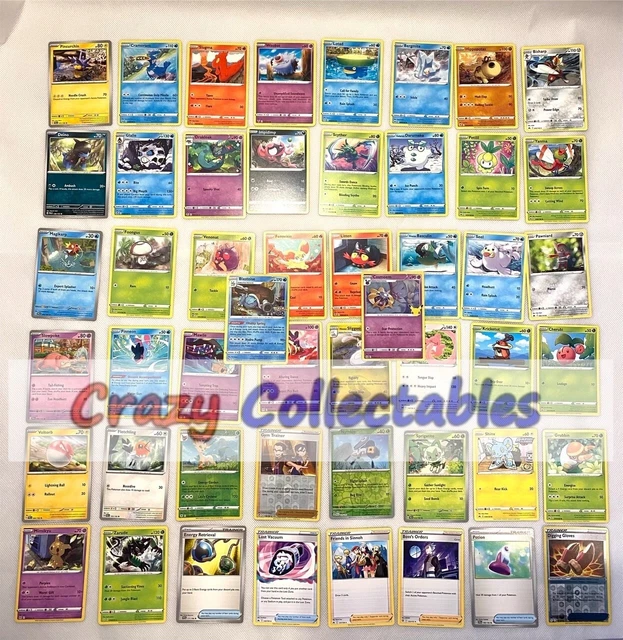 POKEMON CARDS BUNDLE Card x 50 With 6 Holo Joblot Rare Collection Card ...