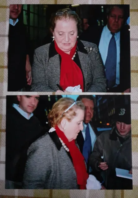 Madeleine Albright (US Secretary Of State) 2 X Candid 8x6" Photos