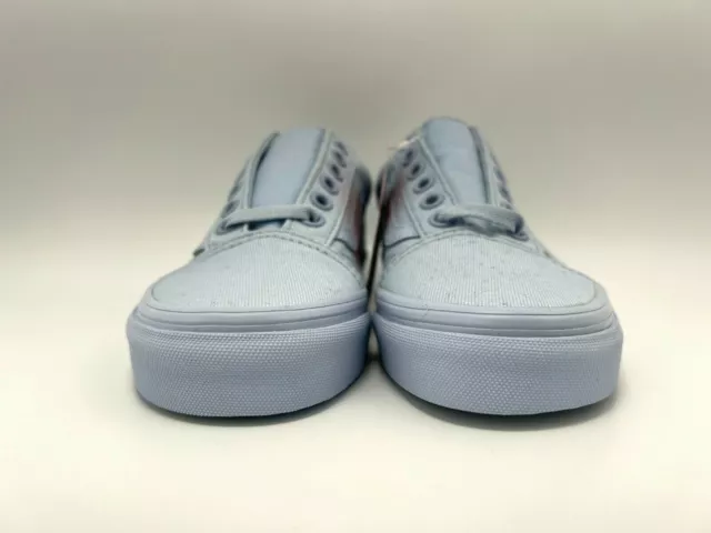 Vans Old Skool Mono Canvas Women's Size 5 Skyway Blue Skate Casual shoes New 2