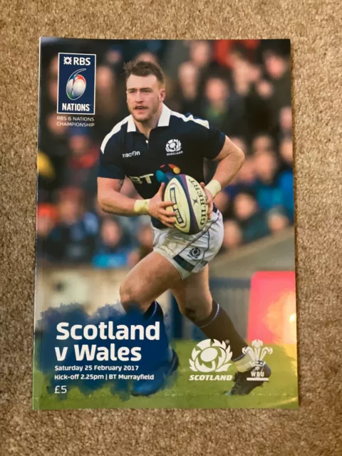 SCOTLAND v WALES 25 FEB 2017 RBS SIX NATIONS FAN Programme RUGBY Murrayfield