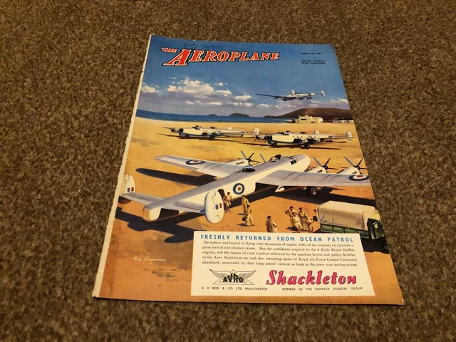 AC63 AEROPLANE MAGAZINE Cover Page 11X8 A. V. Roe Shackleton £8.99 ...