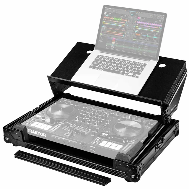 Odyssey Cases Black Traktor Kontrol S4 MK3 Flight Case with Platform idjnow