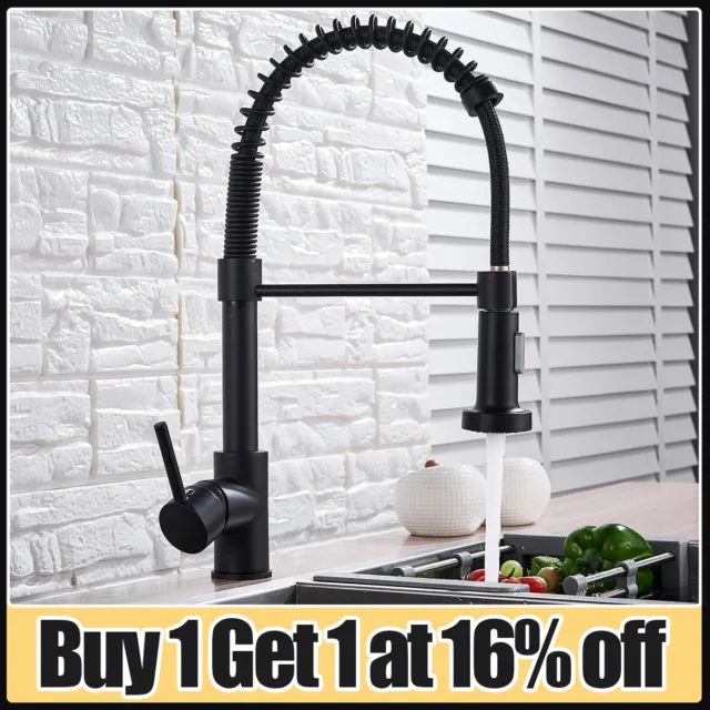 Modern Kitchen Tap Monobloc Single Lever Sink Mixer Tap with Pull Out Hose Spray