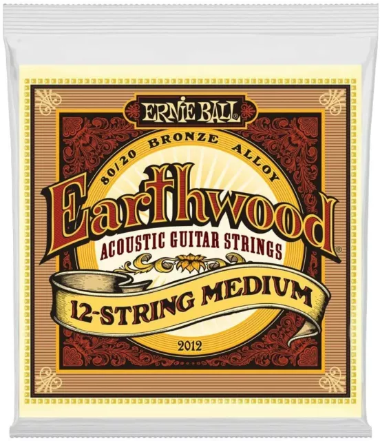 Corde per chitarra acustica Ernie Ball 2012 Earthwood 12 corde bronzo medio 11-28