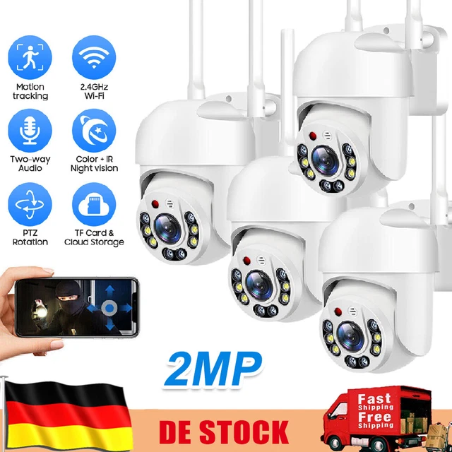 Telecamera Wi-Fi Esterno FHD 1080P, IP Videocamera Di Sorveglianza Con Visione N - Foto 10