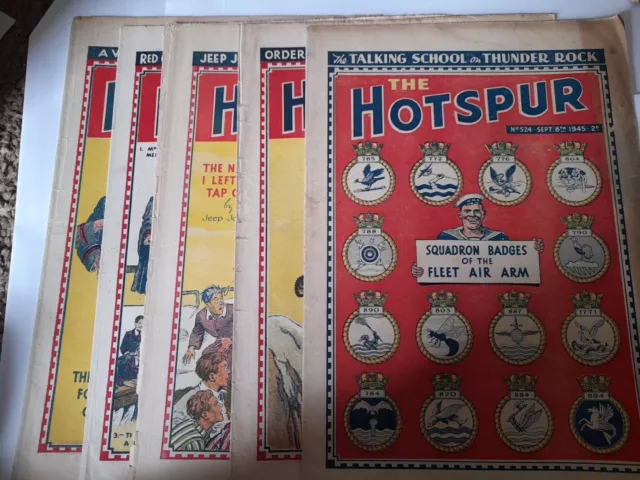 5 Hotspur Comics 1945-46