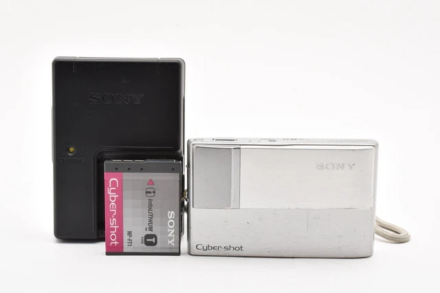 SONY CYBER-SHOT DSC-T10 Silver Compact Digital Camera From