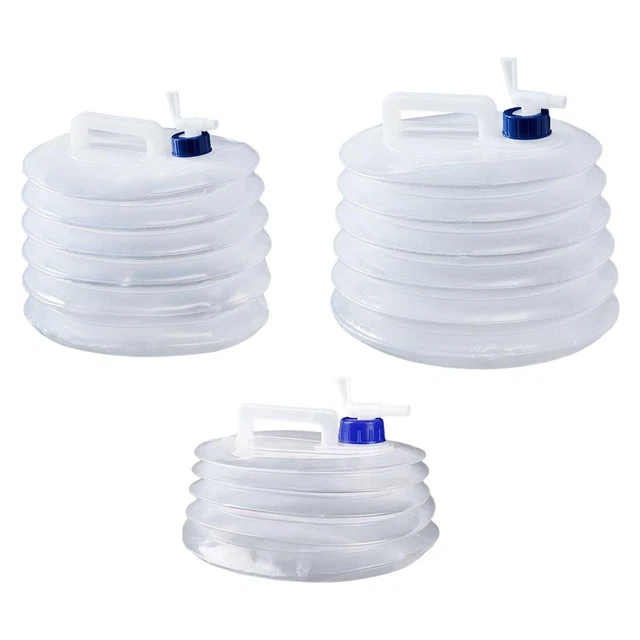 Bidon D'Eau Pliable 5 Litres GHEART - Sac D'Eau Portable Sans BPA Pour Randonnée, Camping Et Voyages
