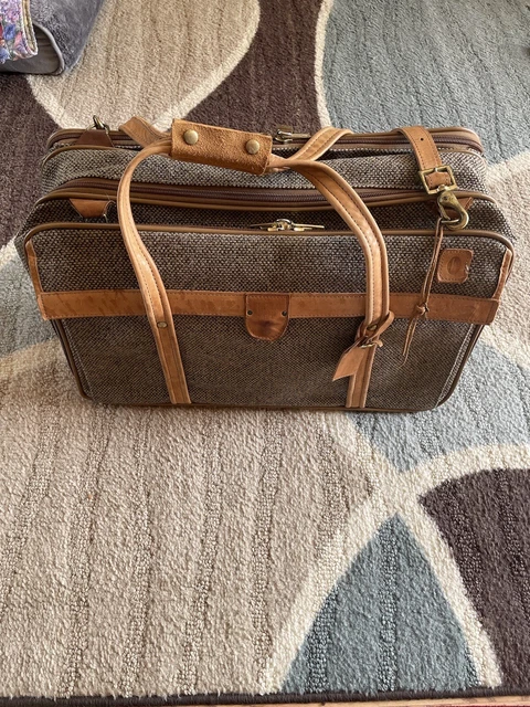 HARTMANN Carry-On suitcase 5 Sections Expandable - Tweed with Leather Accents