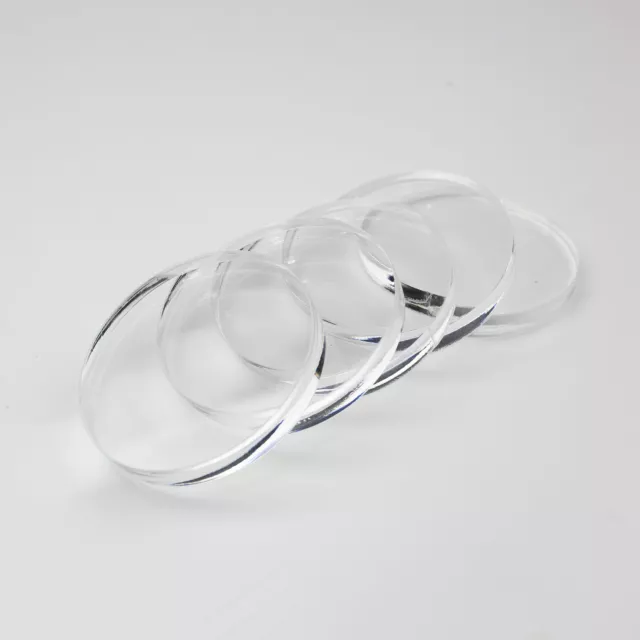 Perspex Clear Plastic Circles / Laser Cut Acrylic Disc - CUSTOM SIZE CUT