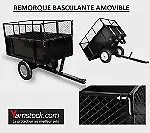 Remorque basculante pour Tondeuse / Tracteur de jardin / Quad WC 2