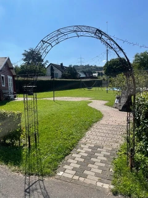 Metall Rosenbögen  PARIS Rund B 2,0 m  Pergola Gartenbogen  Rosensäule Rose Arch