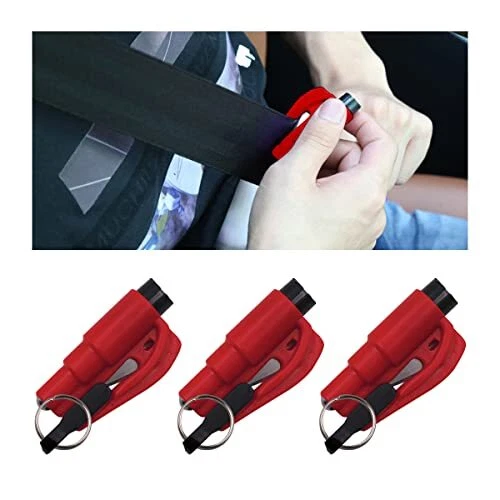 CGEAMDY 2 en 1 Coupe-Ceinture de Sécurité, Marteau de Sécurité Portable, Porte C