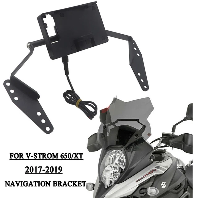 FOR SUZUKI V-Strom DL650 2017-2019 USB Mount phone GPS Holder Navigation Bracket