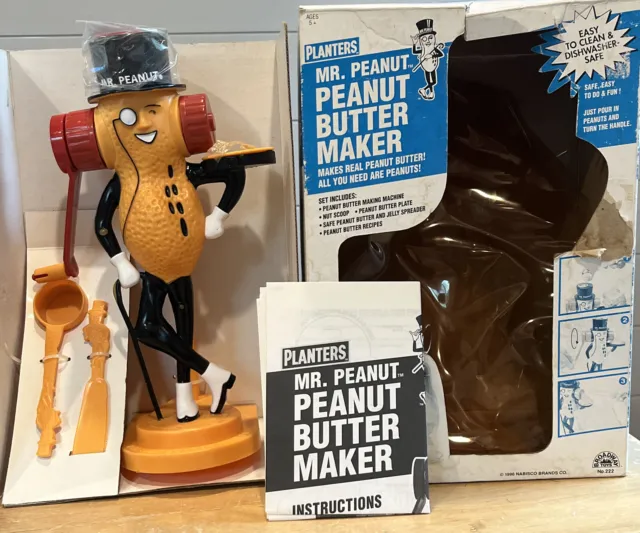 Vintage Planters Mr Peanut Peanut Butter Maker 1996