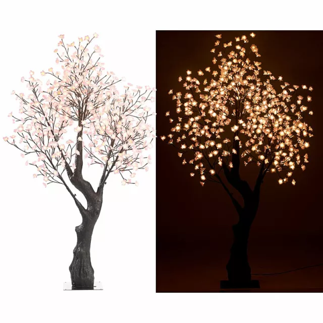 LUMINEA LED-DEKO-KIRSCHBAUM, 384 beleuchtete Blüten, 150 cm, für innen &  außen EUR 213,99 - PicClick DE