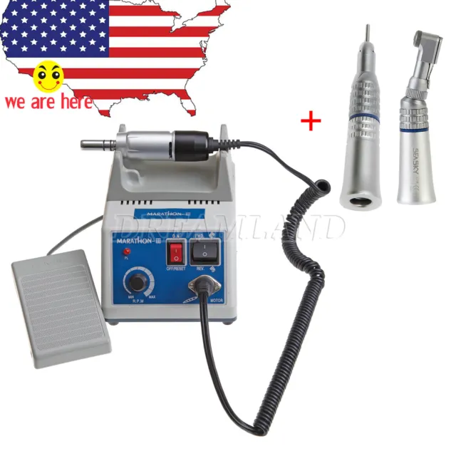 For Marathon Micromotor N3 motor + Straight Contra Angle Handpiece F.#2