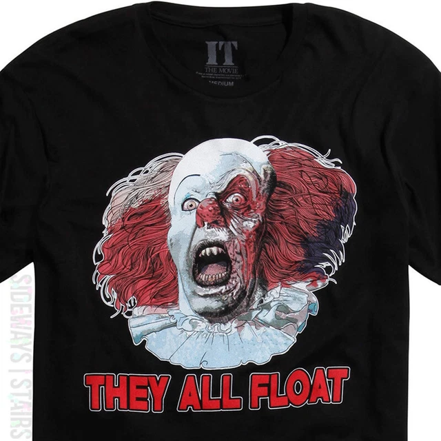 PENNYWISE THE CLOWN T-SHIRT SMALL They All Float Stephen King IT 1990 ...