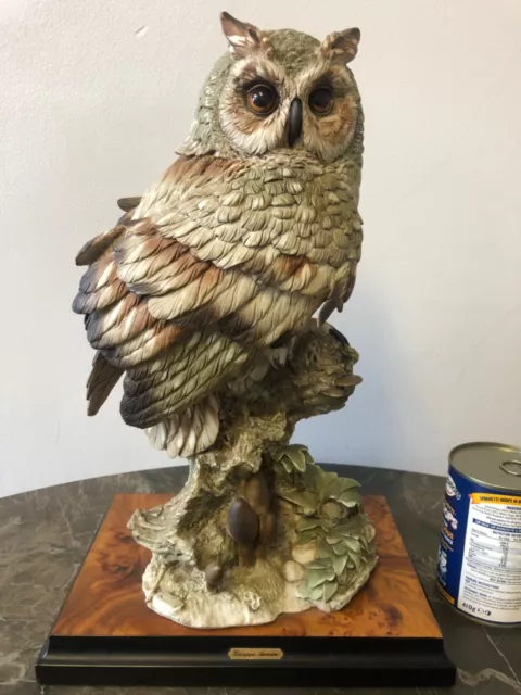 GIUSEPPE ARMANI FIGURINE OWL BIRD Limited Edition, Very large Owl no.785