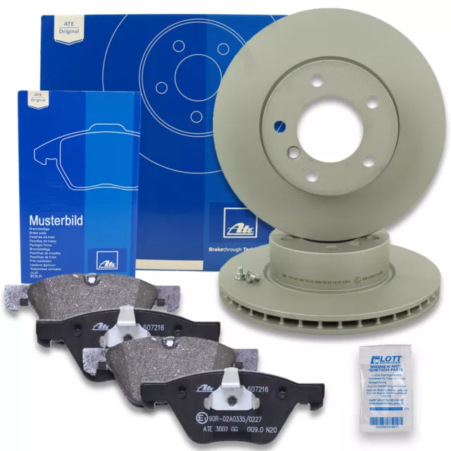 2 ATE Bremsscheiben Ø348 + Bremsbeläge Vorne für BMW X5 & X6 / E70 F15 E71 F16