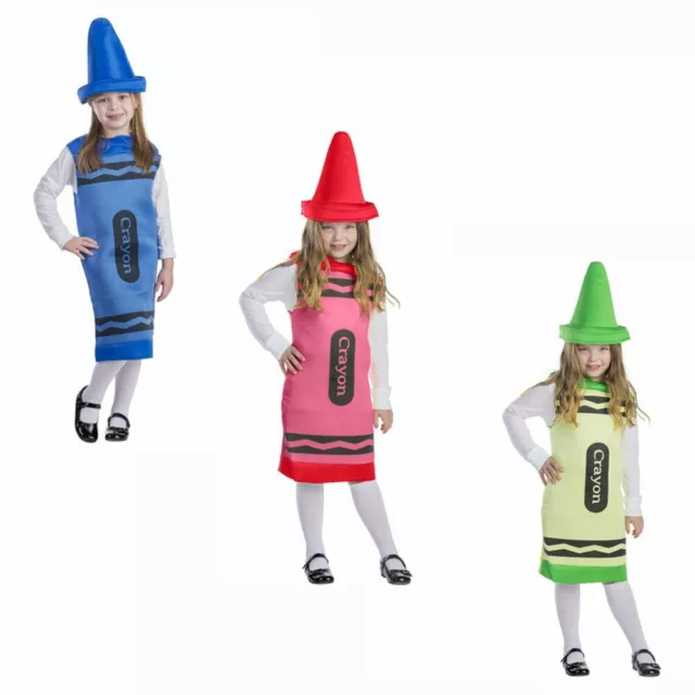 Crayon Costume For Kids - Crayola Tunic For Girls And Boys By Dress Up America