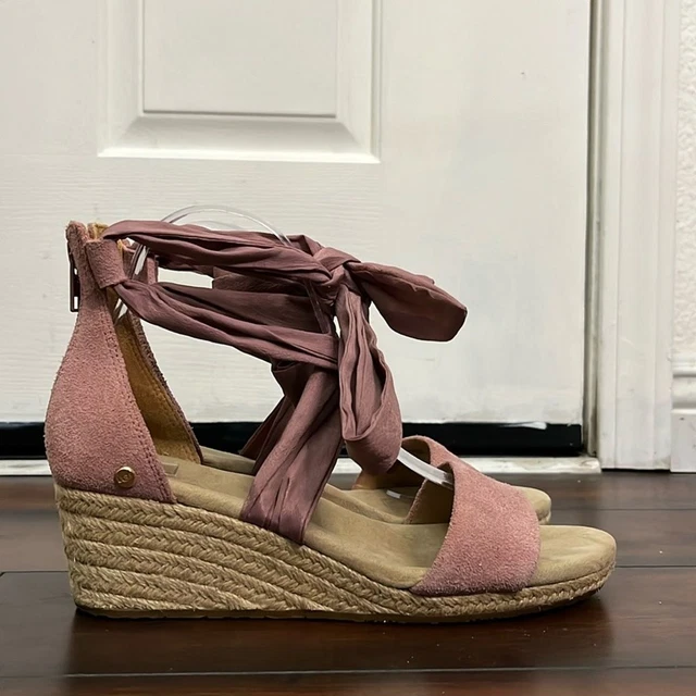 Ugg trina ribbon hotsell tie wedge sandal