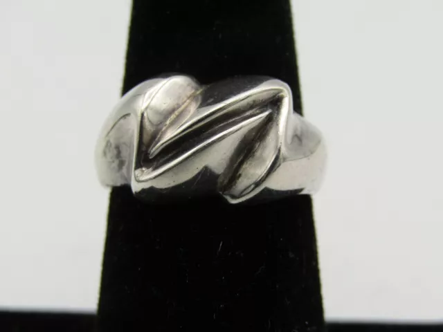 MID CENTURY MODERN MCM STERLING SILVER RING SIZE 7 MARKED .925 p9