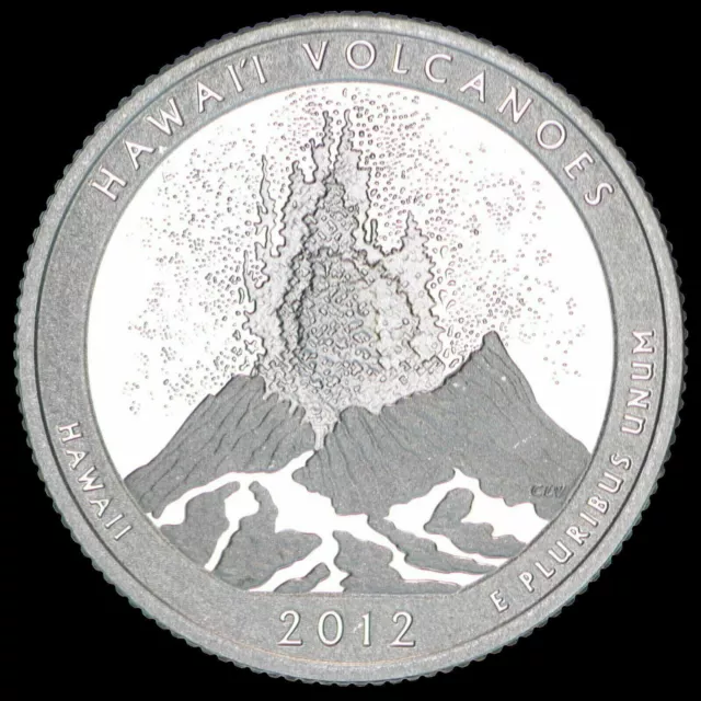 2012 S Volcanoes 90% SILVER Deep Cameo "PROOF" Hawaii ATB Quarter US Mint