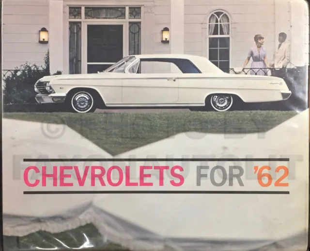 1962 Chevy Car Color and Upholstery Dealer Album Chevrolet Showroom Book