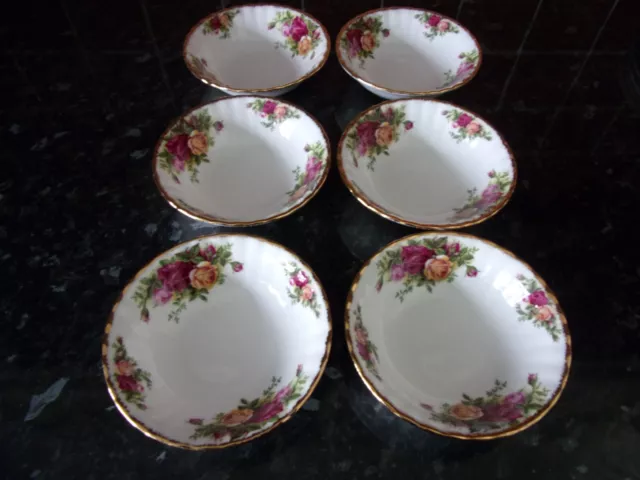 Royal Albert Old Country Roses - Six Small Bowls - 2nd Quality