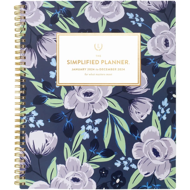 SIMPLIFIED BY EMILY Ley for ATAGLANCE 2024 Weekly Monthly Planner