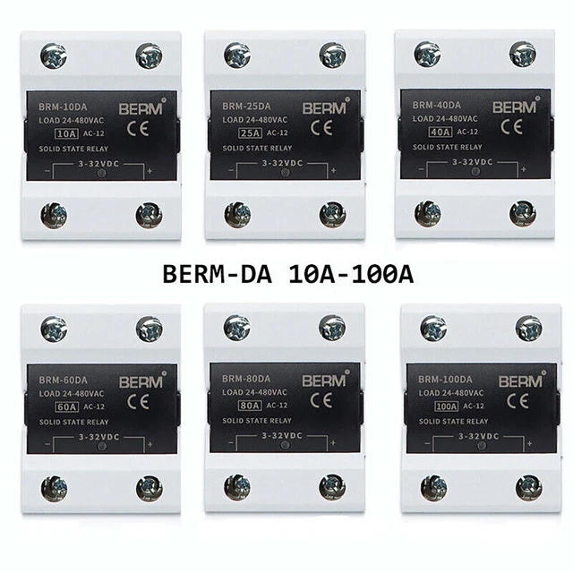 BRM a prova di corrosione. Relè a stato solido 3-32VDC BRM-DA 10A-100A 24-480VAC