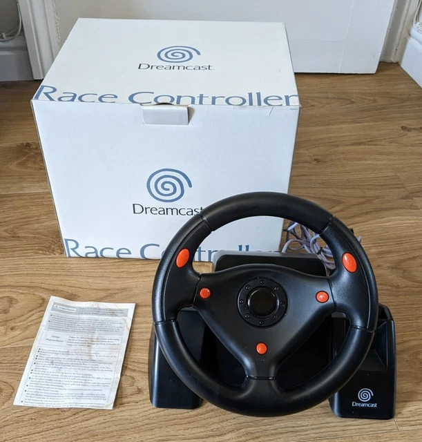 Official Sega Dreamcast Race Controller Steering Wheel - HKT-7430 - Boxed