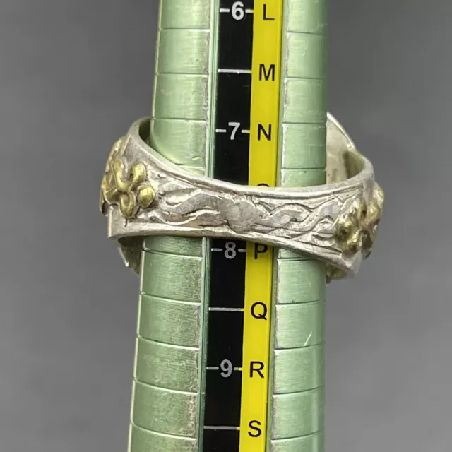 Unique Ancient Carnelian Agate Stone King Face  Intaglio Solid Silver Ring 2